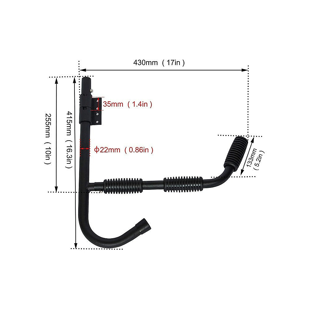 Kayak Canoe Wall-Mounted Rack Storage Brackets Swivel Sports Design - image8