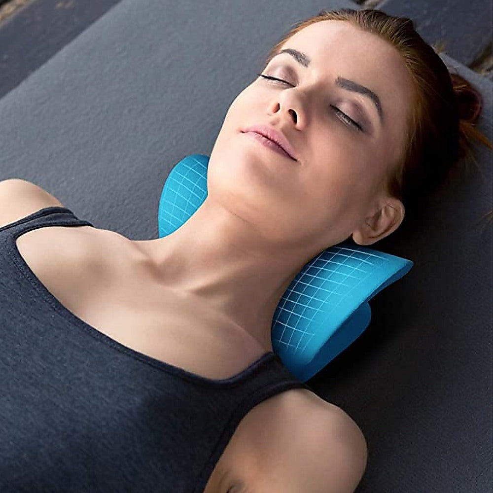 Neck Traction Pillow Rest Cloud Support Neck Stretcher Cervical Pain Relief - image2