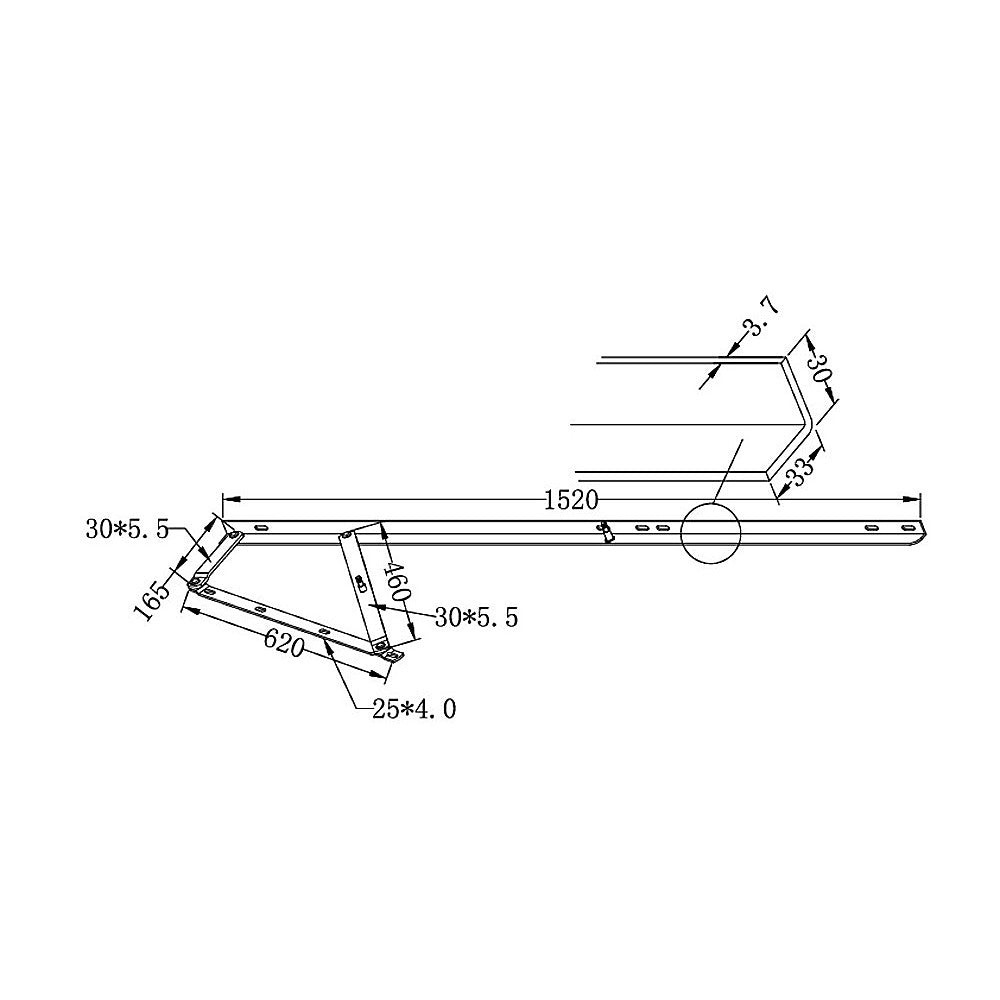 60" Bed Lift Hydraulic Mechanisms Kits For Space Saving Bed or Sofa Bed - image5