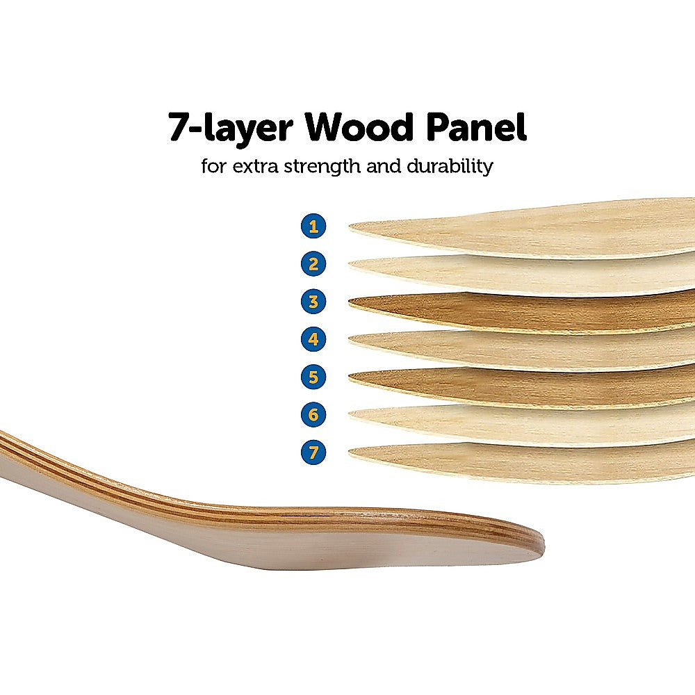 7 Layers Skateboard Deck Natural Wood Maple Double Concave Blank Skate Board DIY - image5