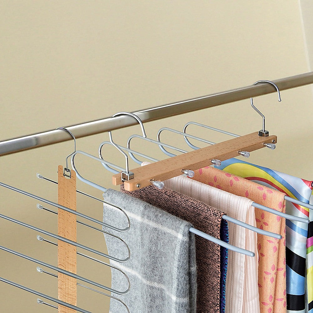 Pants Clothes Coat Hanger Non-slip Magic Space Saver Closet Organizer Rack - image2