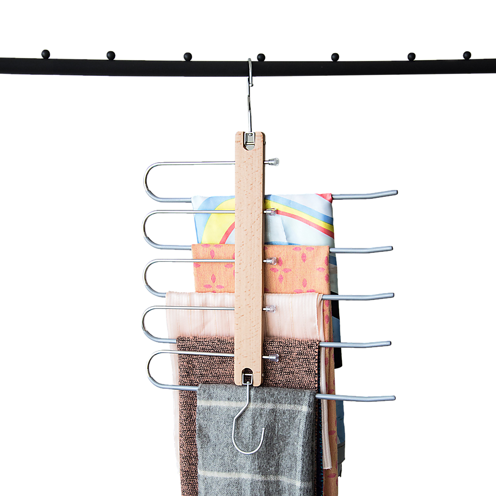 Pants Clothes Coat Hanger Non-slip Magic Space Saver Closet Organizer Rack - image6