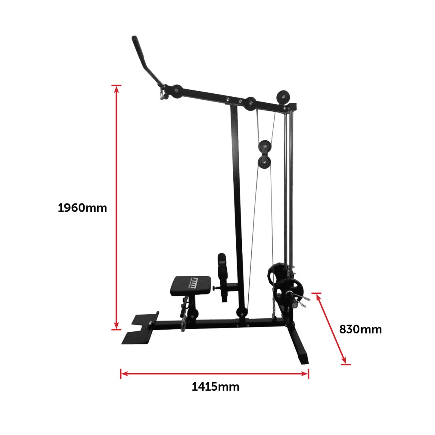 Lat PullDown Low Row Fitness Machine - image6