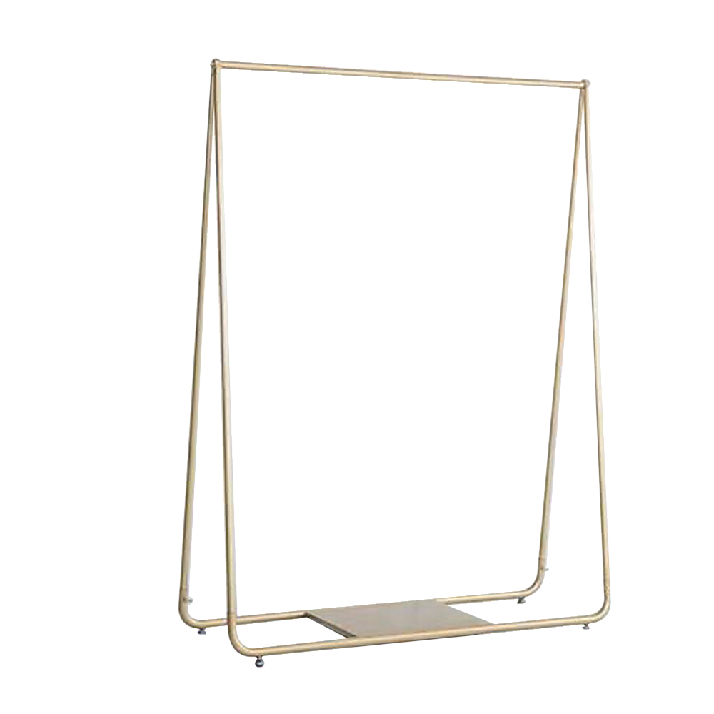 Gold Clothing Retail Shop Commercial Garment Display Rack - image1