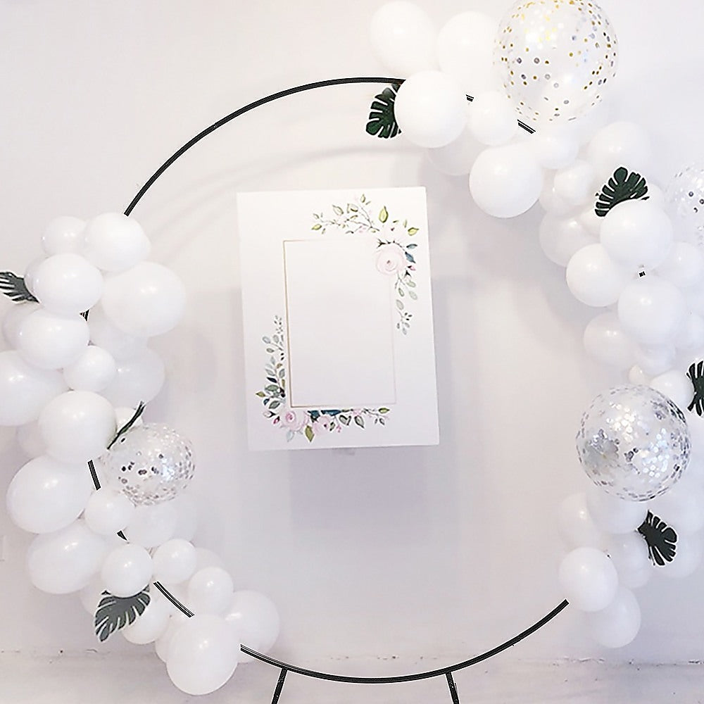 2M Wedding Hoop Round Circle Arch Backdrop Flower Display Stand Frame Background - image2