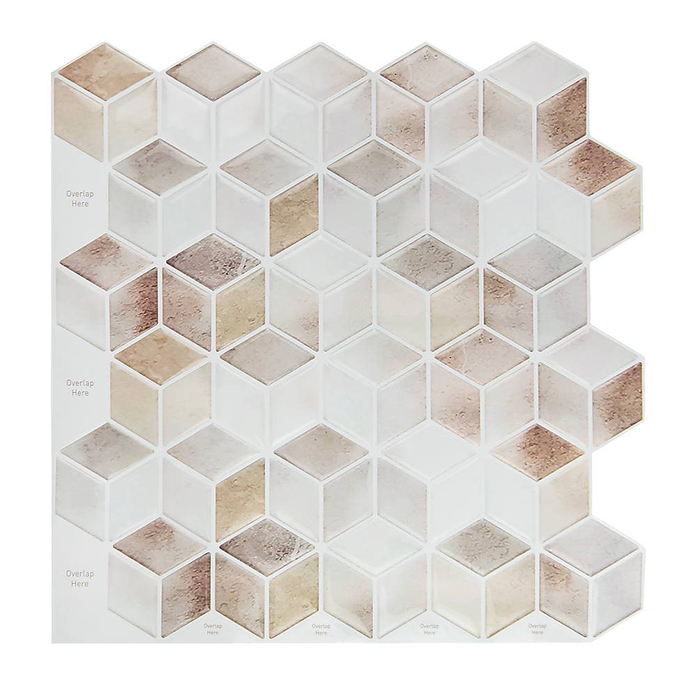 Tiles 3D Peel and Stick Wall Tile Shell Mosaic (30cm x 30cm x 10 sheets) - image1