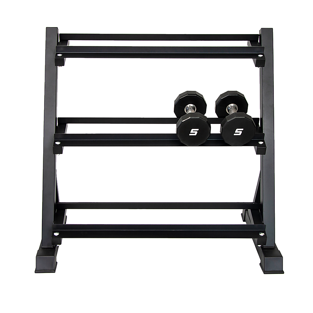 Dumbbell Rack Storage Stand Hex Weight Heavy Duty 3 Tier Wide Home Gym Fitness - image4