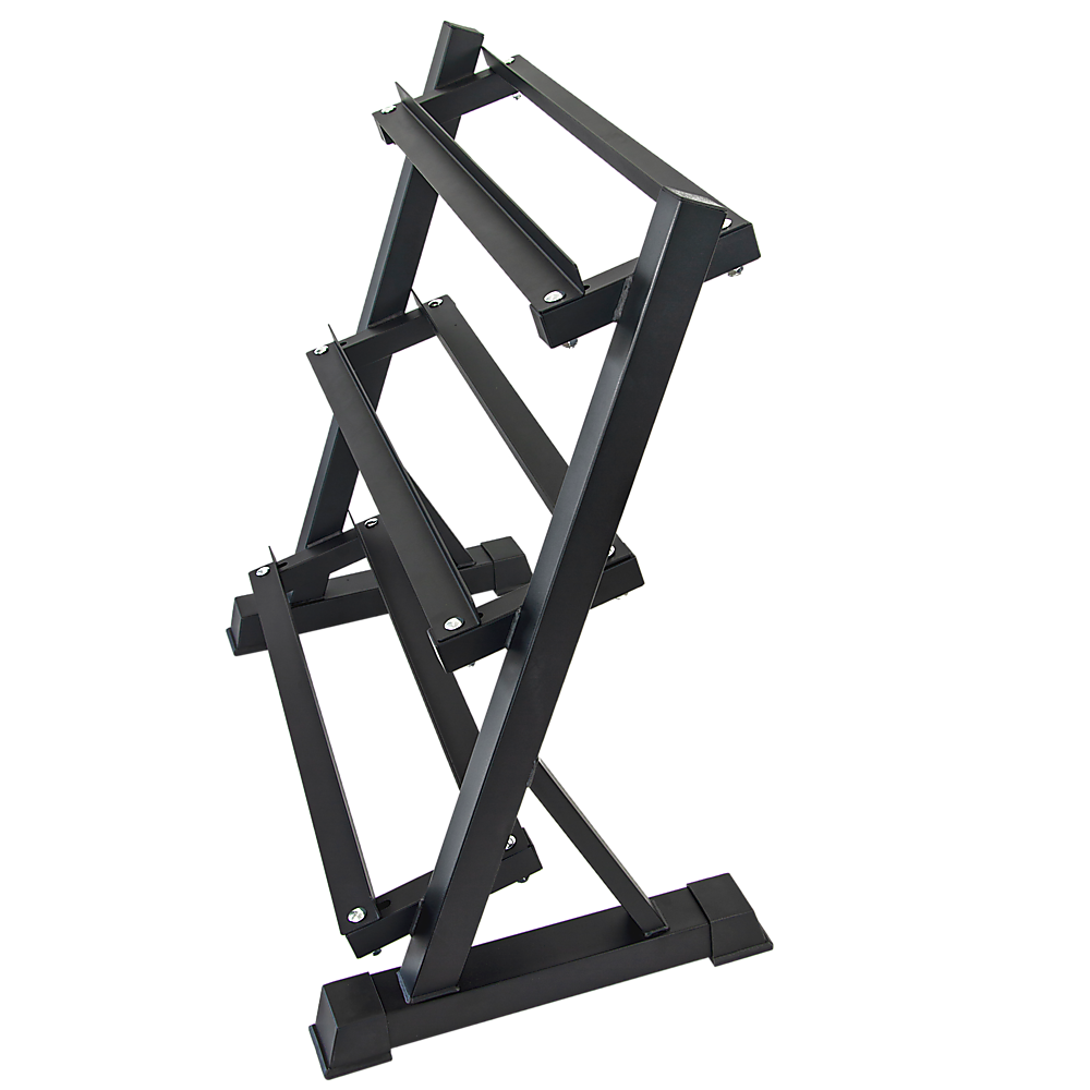 Dumbbell Rack Storage Stand Hex Weight Heavy Duty 3 Tier Wide Home Gym Fitness - image6