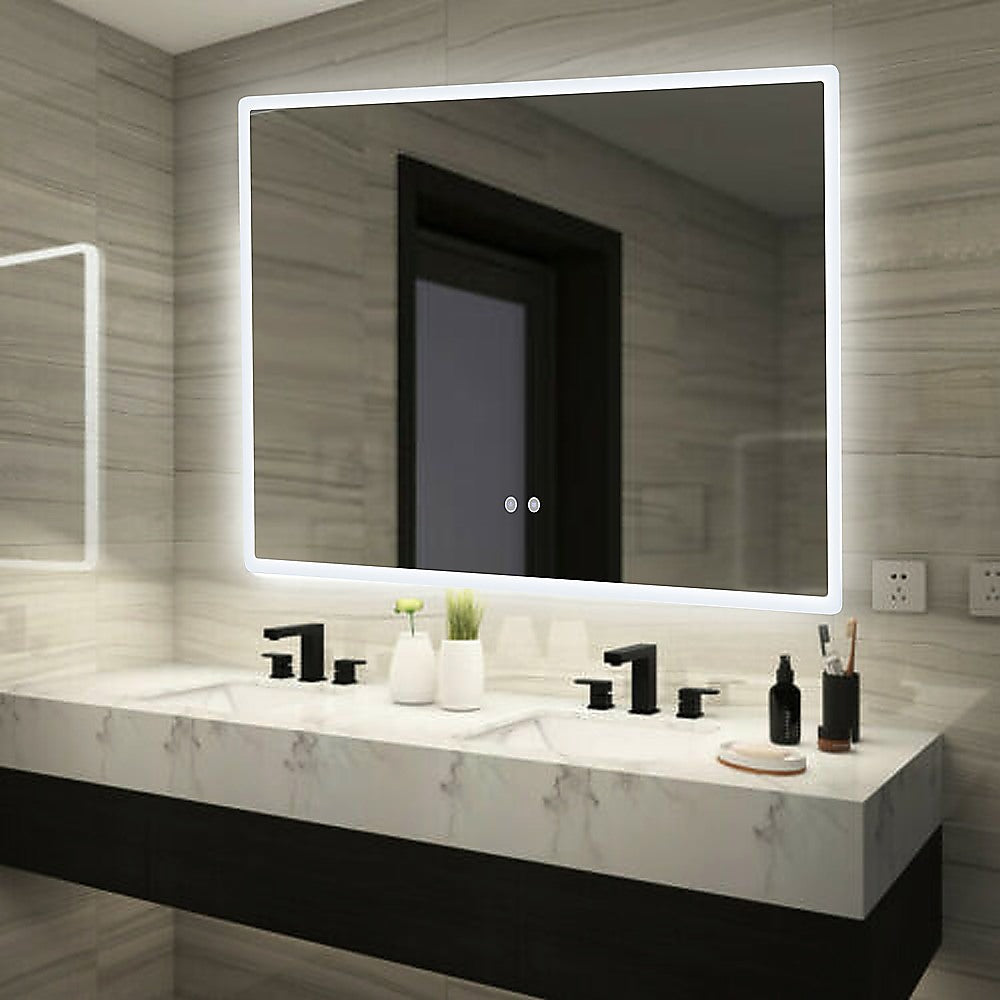 Smart Mirror Bathroom with Bluetooth Vanity LED Lighted Wall Mirror 800x600mm - image2