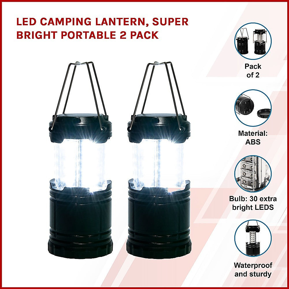 LED Camping Lantern, Super Bright Portable 2 Pack - image3