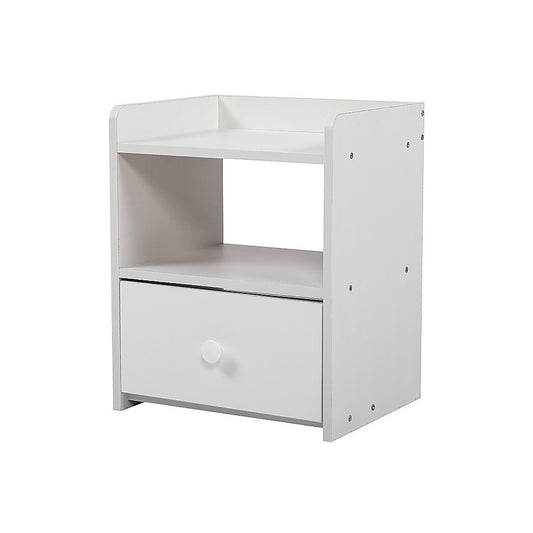 Bedside Tables Drawers Side Table Bedroom Furniture Nightstand White Unit - image1