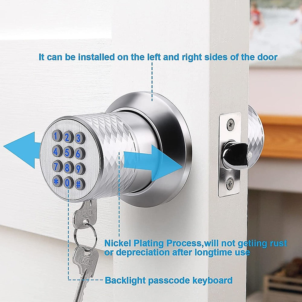 Digital Electronic Code Door Lock Keyless Entry Keypad Programmable Lock Knob - image6