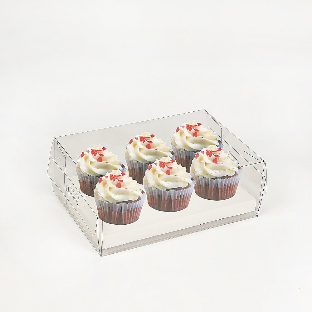 10Pcs Clear Dessert Boxes Cupcake Packing Boxes Bakery Cake Wrapping Boxes - image1