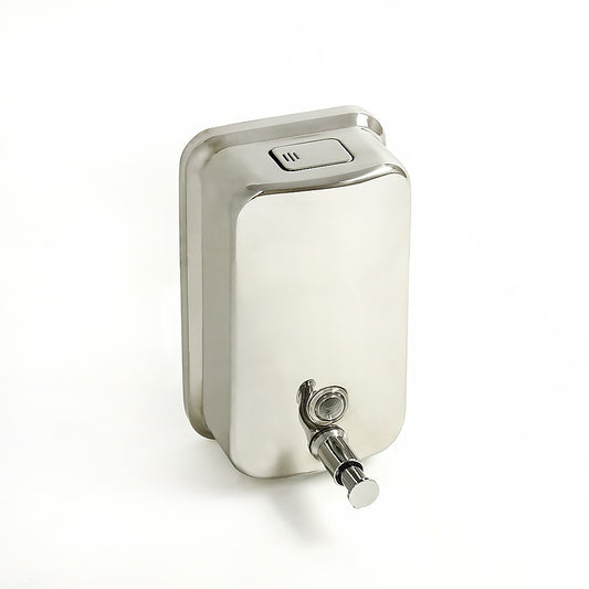 304 Stainless Steel Commercial Liquid Soap Hand Sanitiser Dispenser Wall Mount Bathroom Kitchen Office Hospital Restaurant 1000ml - image1