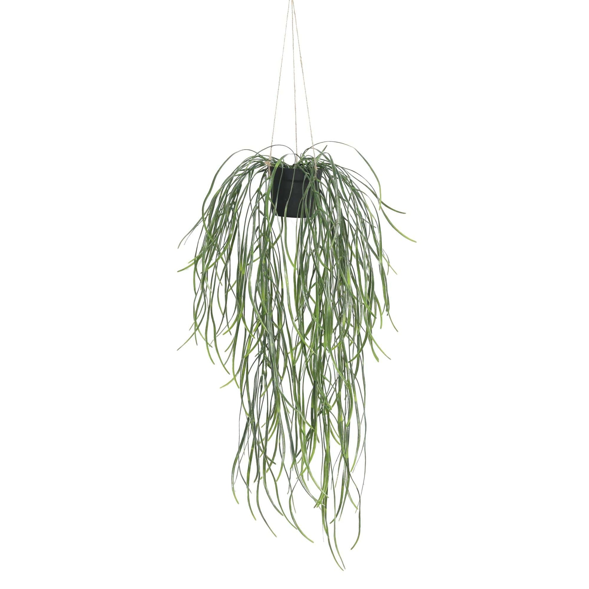 Artificial Hanging Potted Plant (Willow Leaf) 66cm UV Resistant - image1