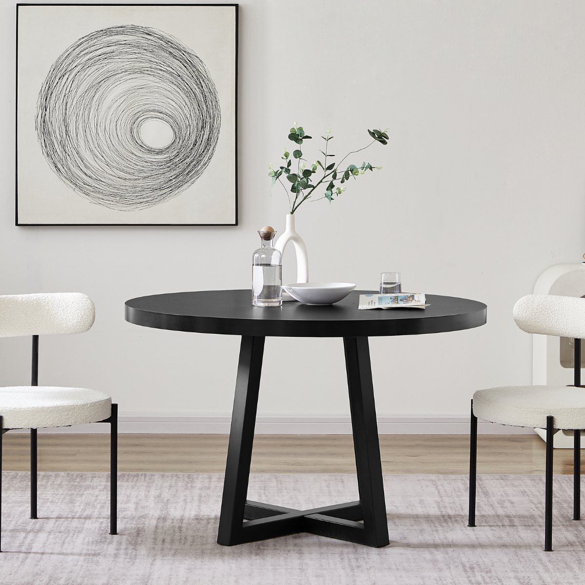 Harry 4 Seater Dining Table in Black - image2