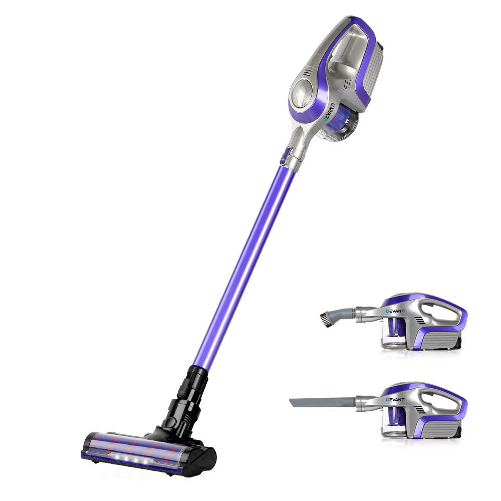 Cordless 150W Handstick Vacuum Cleaner - Purple and Grey - image1