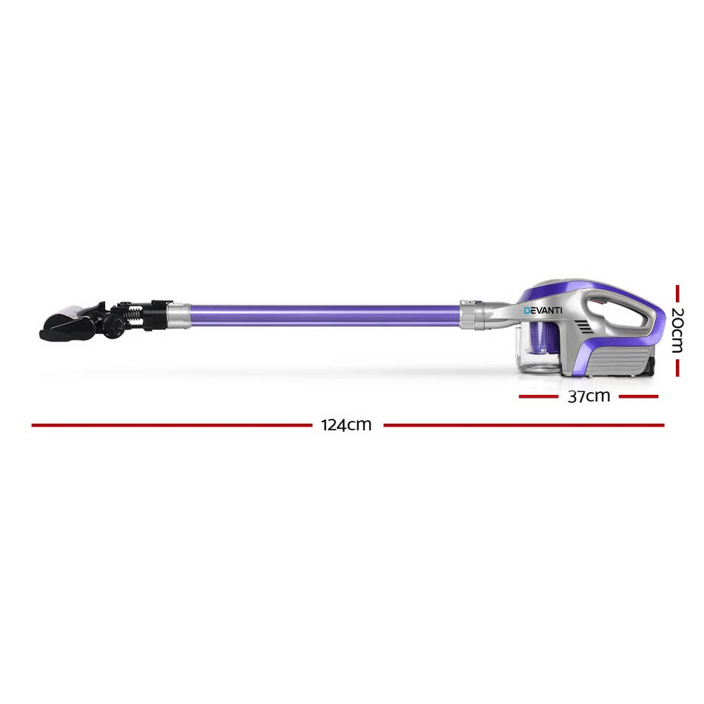 Cordless 150W Handstick Vacuum Cleaner - Purple and Grey - image2