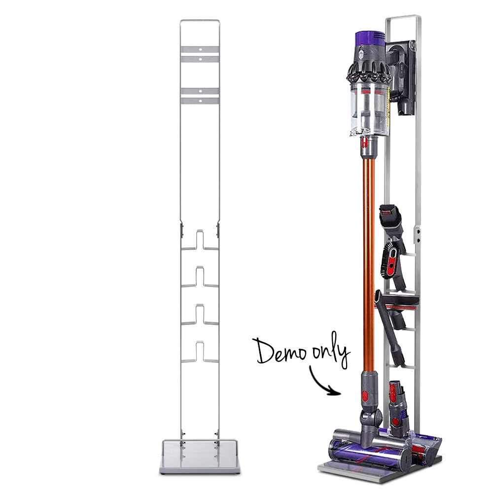 Freestanding Dyson Vacuum Stand Rack Holder Cordless Handheld Cleaner V6 7 8 V10 V11 Silver - image1