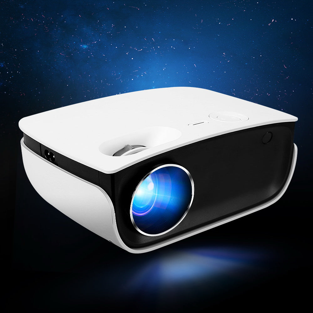 Mini Video Projector Wifi USB HDMI Portable 2000 Lumens HD 1080P Home Theater White - image7