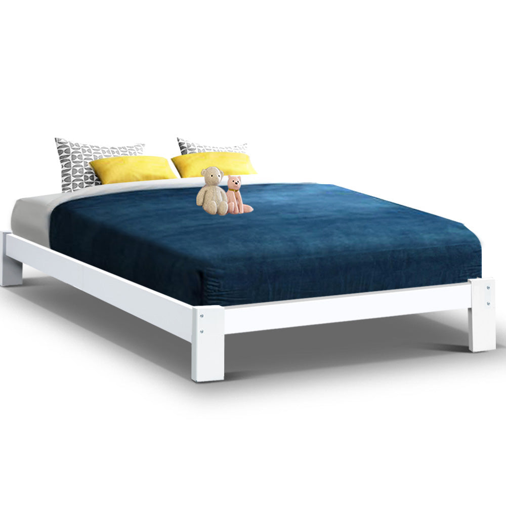 Bed Frame Double Size Wooden Bed Base JADE Timber Foundation Mattress - image1