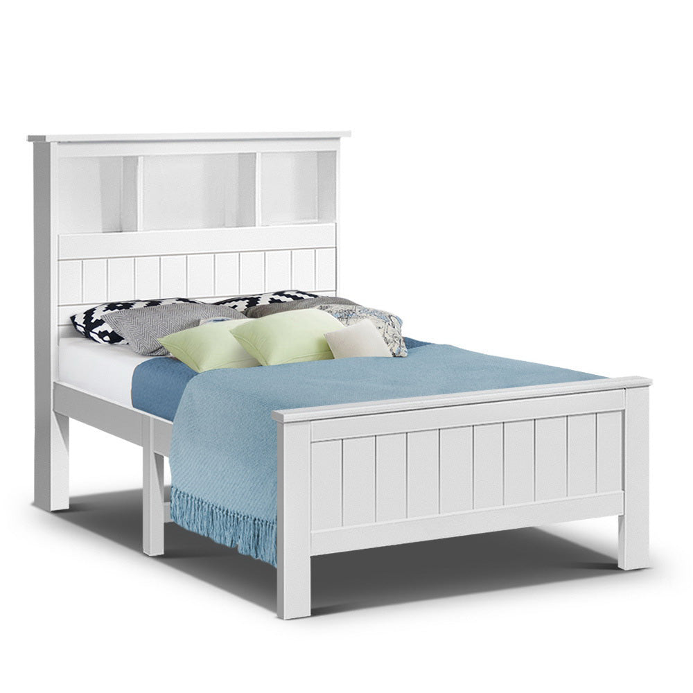 King Single Wooden Timber Bed Frame - image1