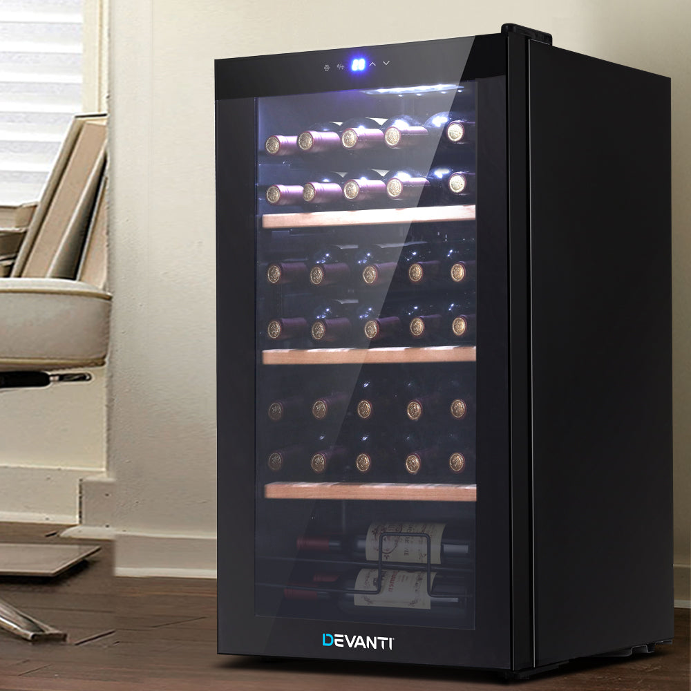 34 Bottles Wine Cooler Compressor Chiller Beverage Fridge - image7