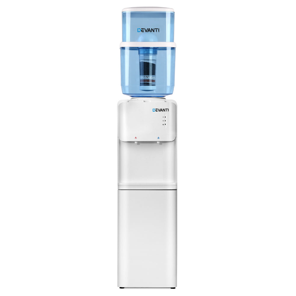 22L Water Cooler Dispenser Top Loading Hot Cold Taps Filter Purifier Bottle - image1