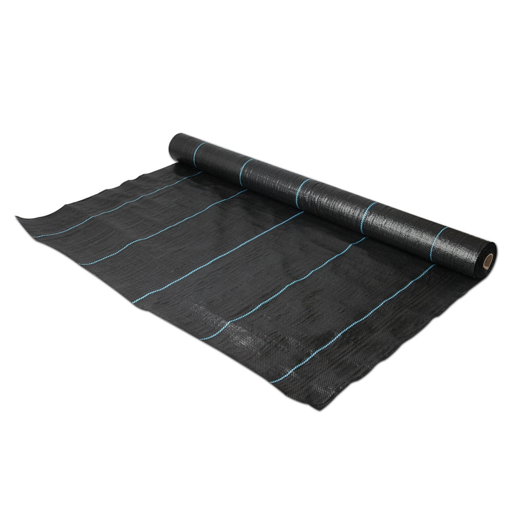 0.915m x 50m Weedmat Weed Control Mat Woven Fabric Gardening Plant - image4