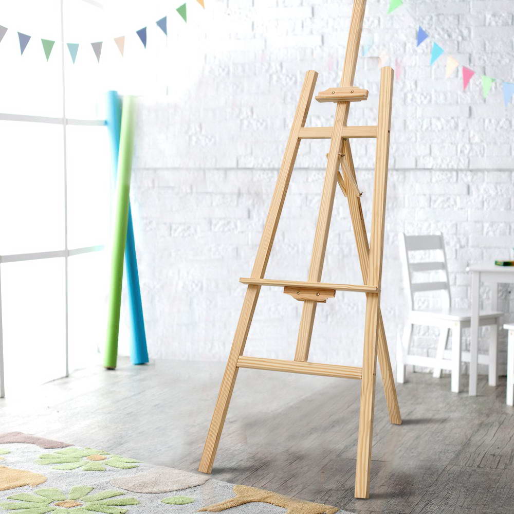 Pine Wood Easel Art Display Painting Shop Tripod Stand Wedding 175cm - image7