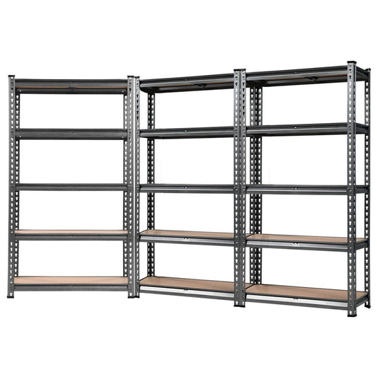 3x1.5M Warehouse Racking Shelving Storage Rack Steel Garage Shelf Shelves - image1