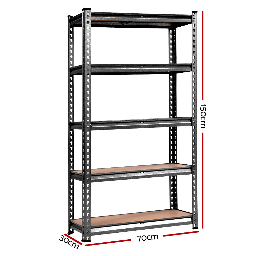 4x0.7M Warehouse Racking Shelving Storage Rack Steel Garage Shelf Shelves - image2
