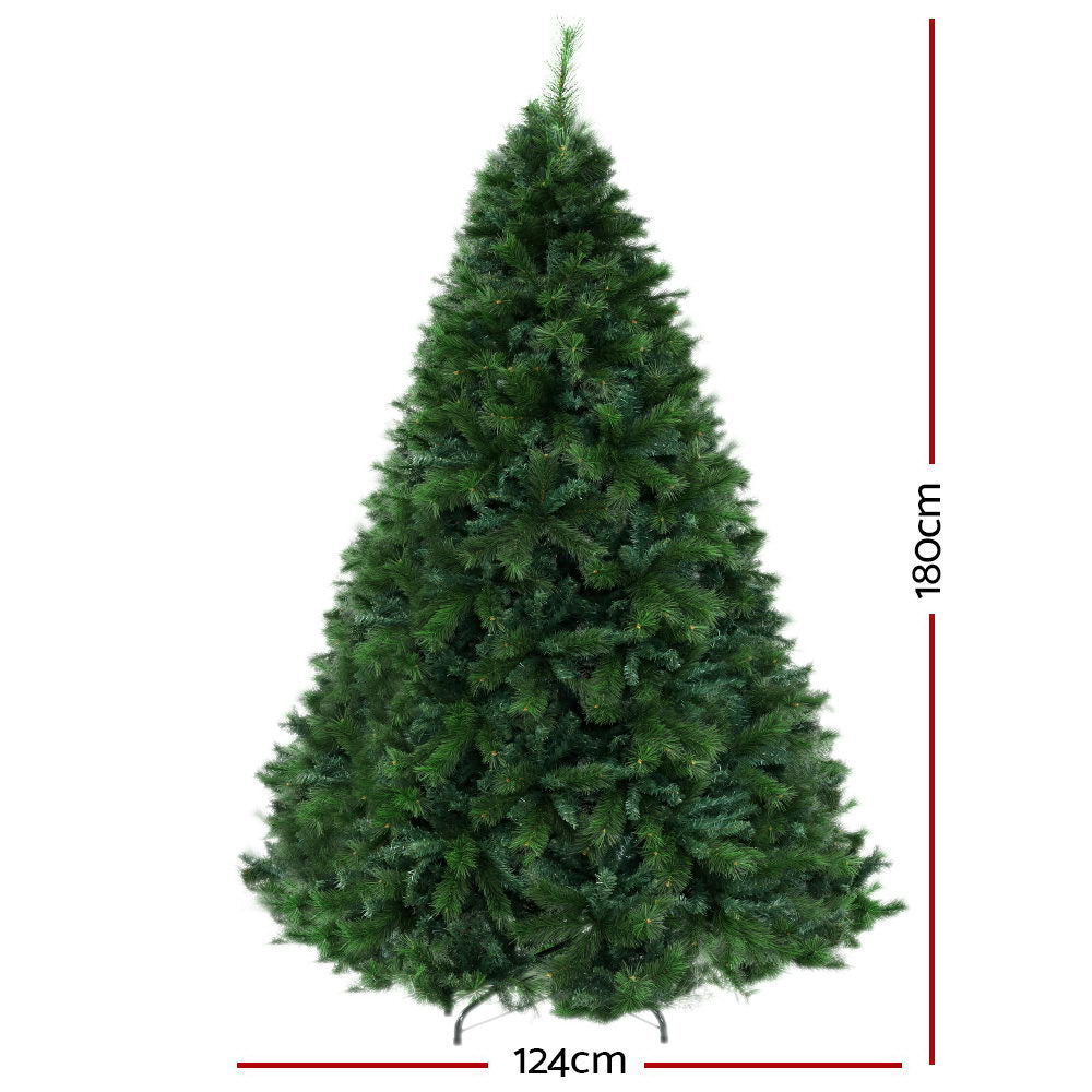 ingle Jollys Christmas Tree 1.8M 6FT Xmas Decoration Green Home Decor 1024 Tips - image2