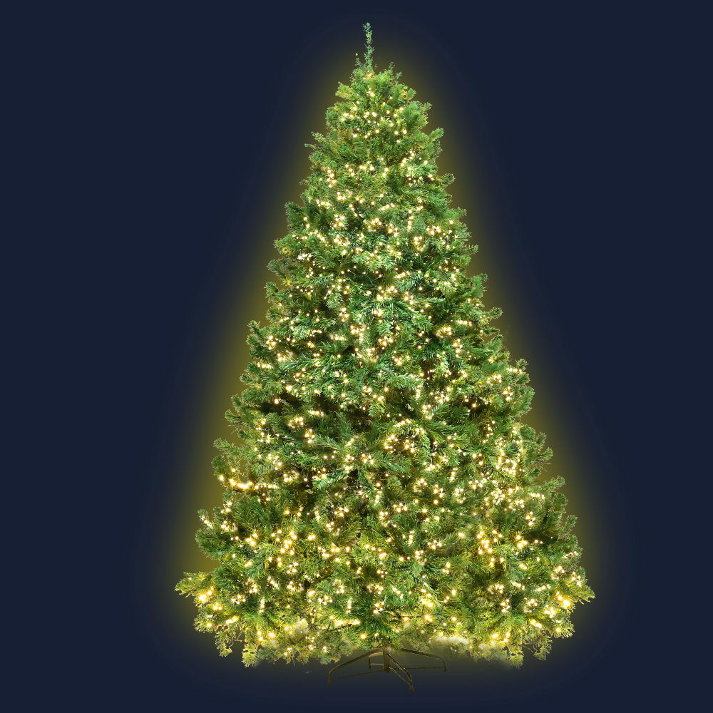 1.8M 6FT Christmas Tree Xmas 1980 LED Lights Warm White 765 Tips - image1