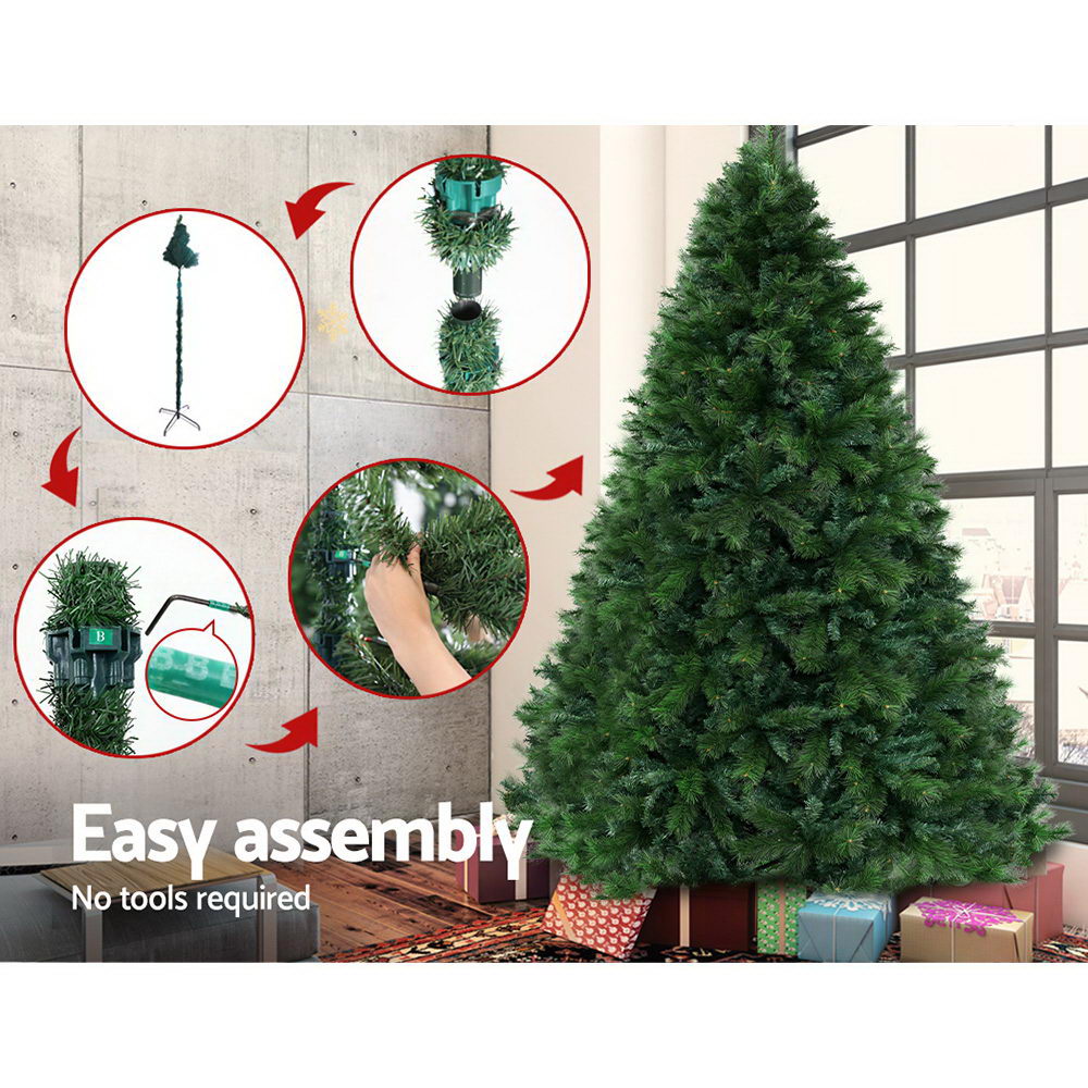 Christmas Tree 2.1M 6FT Xmas Decoration Green Home Decor 1584 Tips - image5