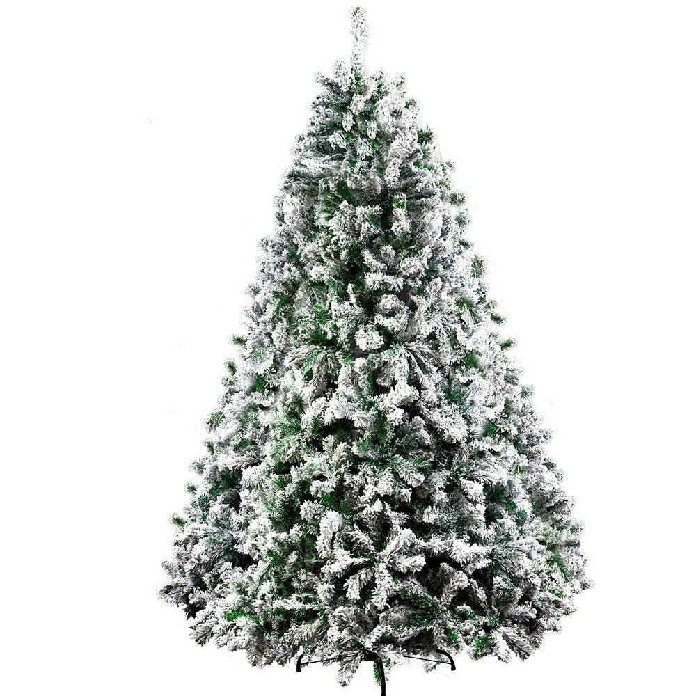 Christmas Tree 2.4M 8FT Xmas Decorations Snow Home Decor 1500 Tips - image1