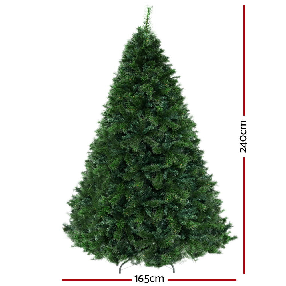 Christmas Tree 2.4M 8FT Xmas Decoration Green Home Decor 2100 Tips - image2