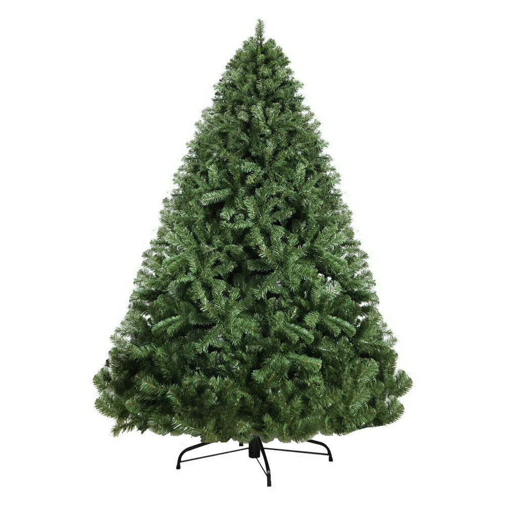 2.4M 8FT Christmas Tree Xmas Decoration Home Decor 1500 Tips Green - image1