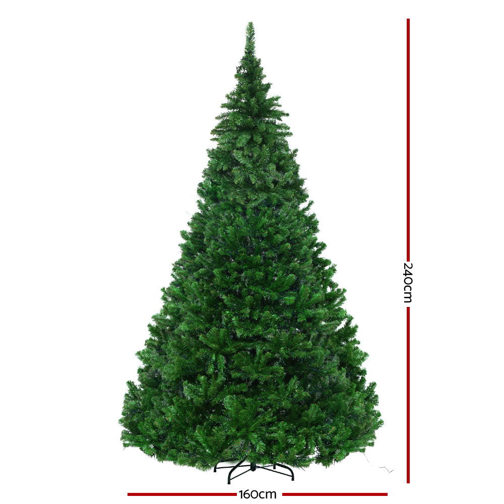 2.4M 8FT Christmas Tree Xmas 3190 LED Lights Warm White 1436 Tips - image2