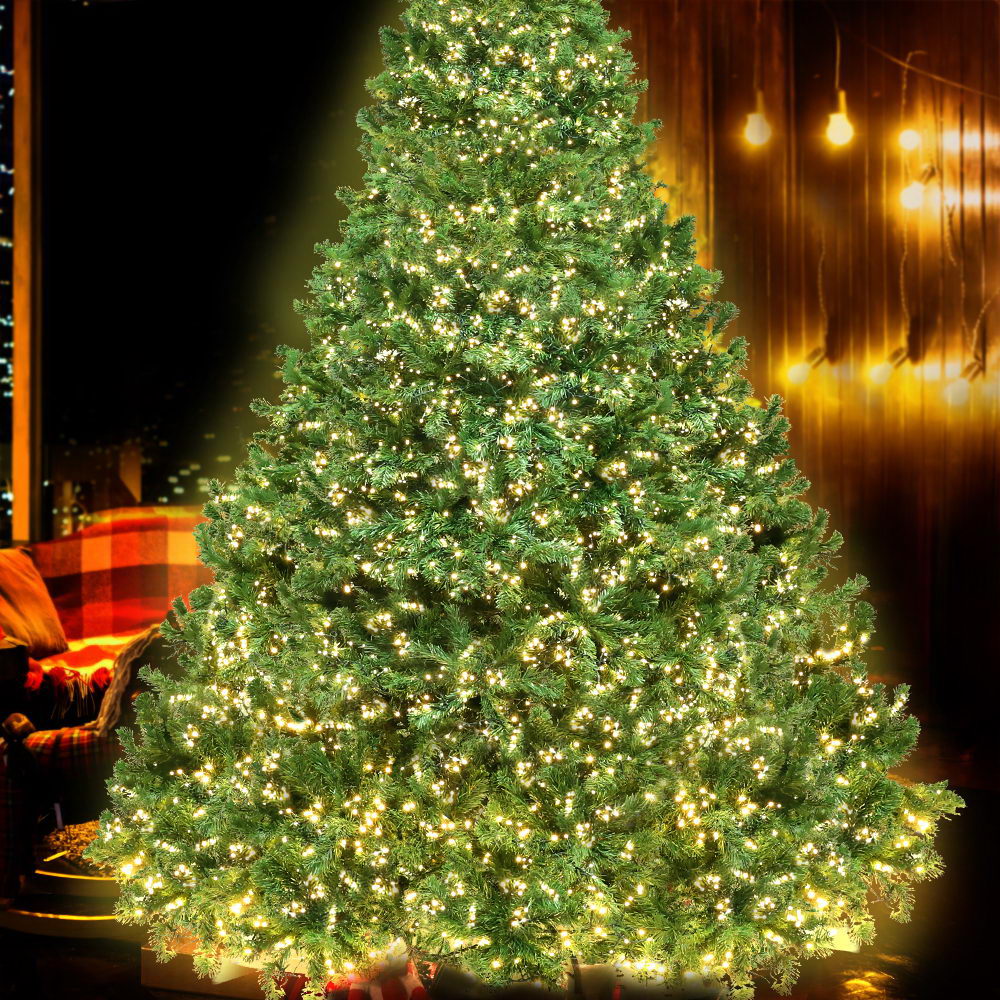 2.4M 8FT Christmas Tree Xmas 3190 LED Lights Warm White 1436 Tips - image7