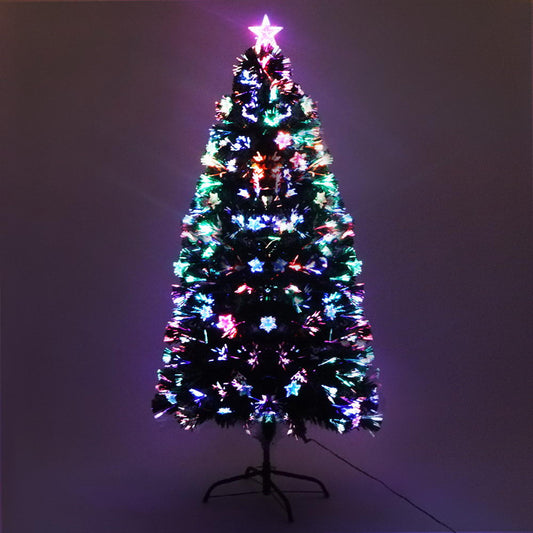 1.2M 4FT LED Christmas Tree Xmas Optic Fiber Multi Colour Lights - image1