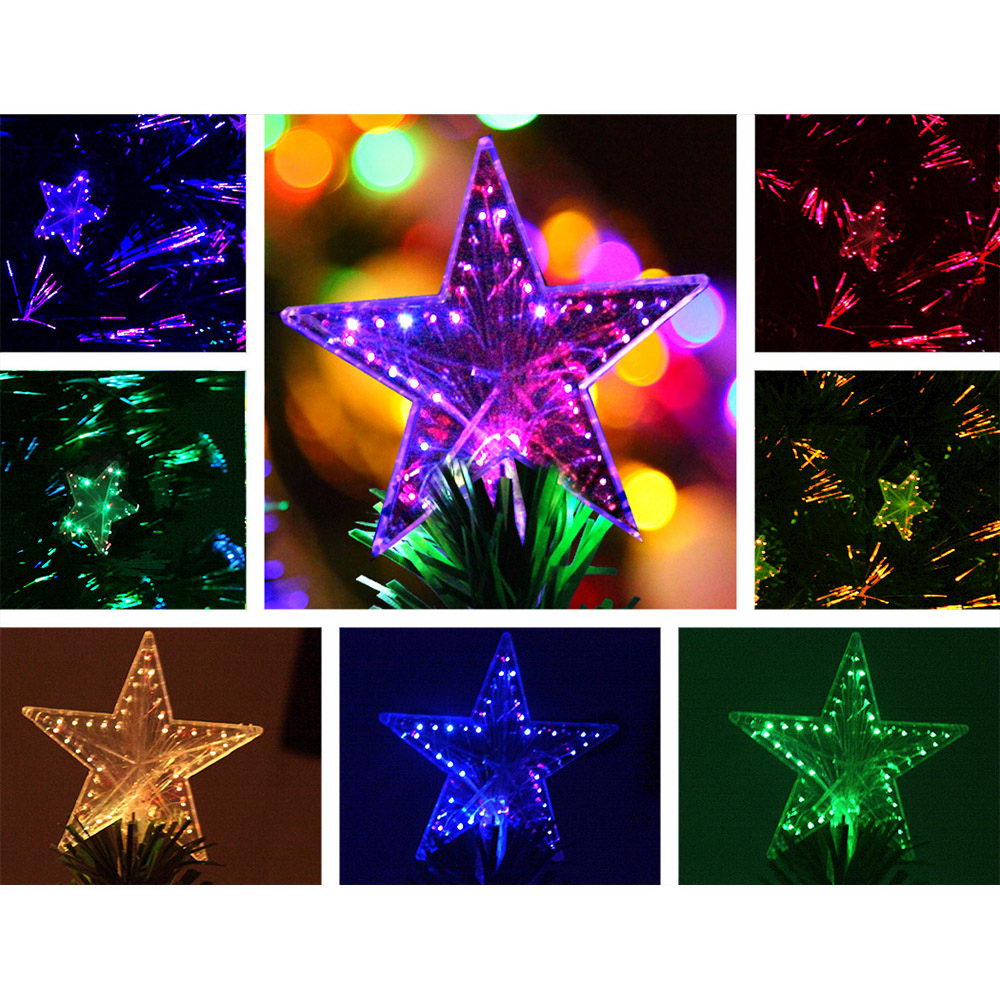 1.2M 4FT LED Christmas Tree Xmas Optic Fiber Multi Colour Lights - image4