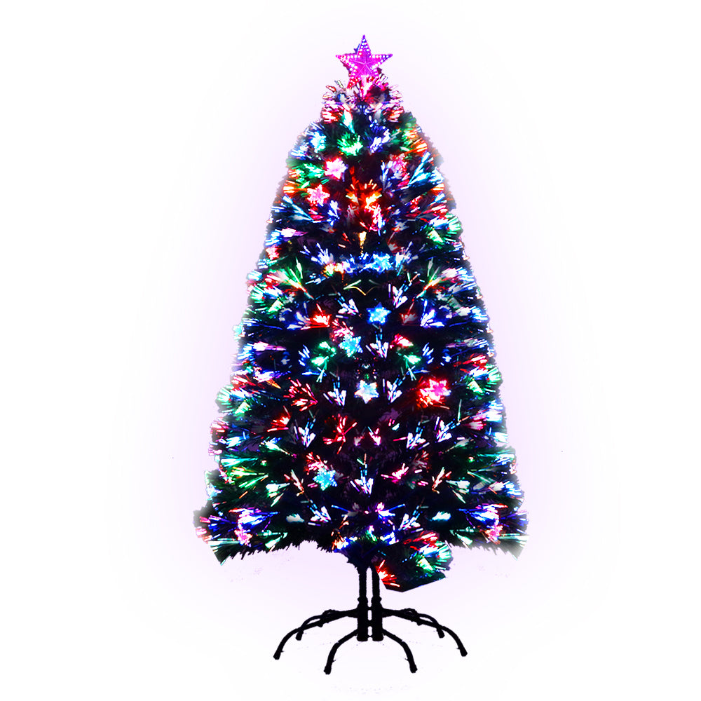 1.5M 5FT LED Christmas Tree Xmas Optic Fiber Multi Colour Lights - image1