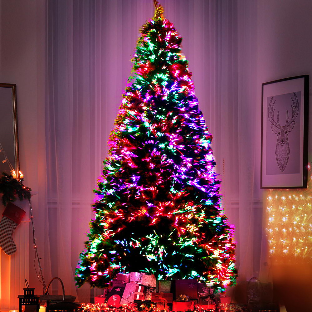 1.8M 6FT LED Christmas Tree Optic Fiber Xmas Multi Colour Lights - image8