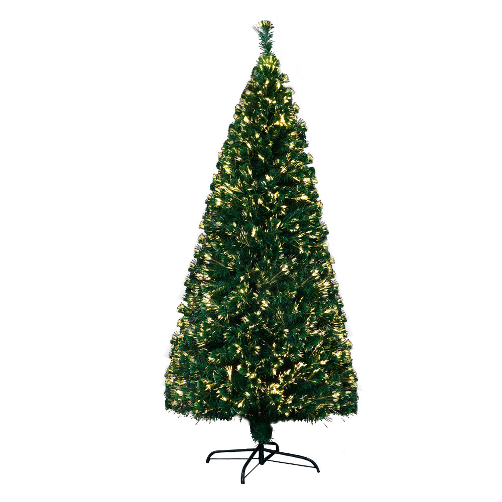 Christmas Tree 1.8M 6FT LED Xmas Fibre Optic Multi Warm White - image3