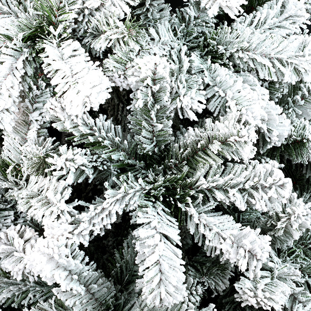 Snowy Christmas Tree 1.8M 6FT Xmas Decorations 520 Tips - image3