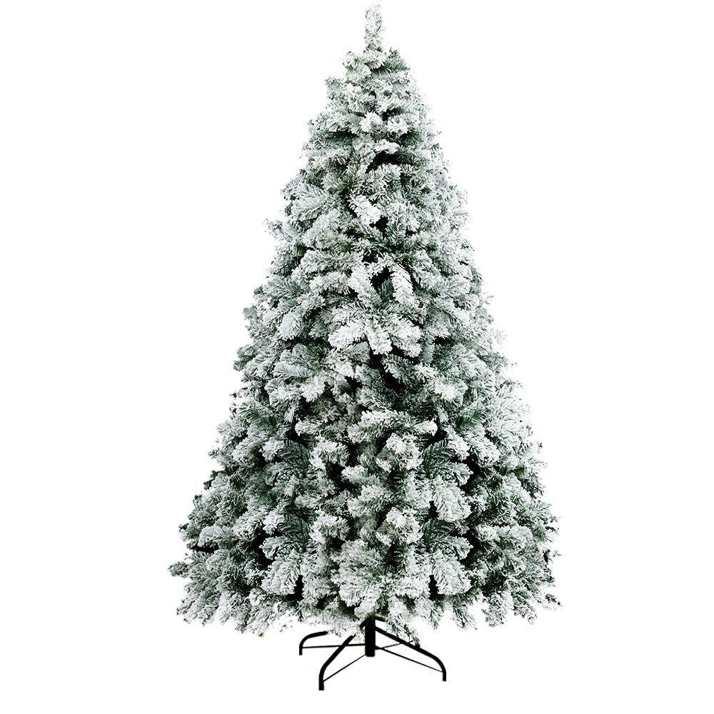 Snowy Christmas Tree 2.4M 8FT Xmas Decorations 859 Tips - image1