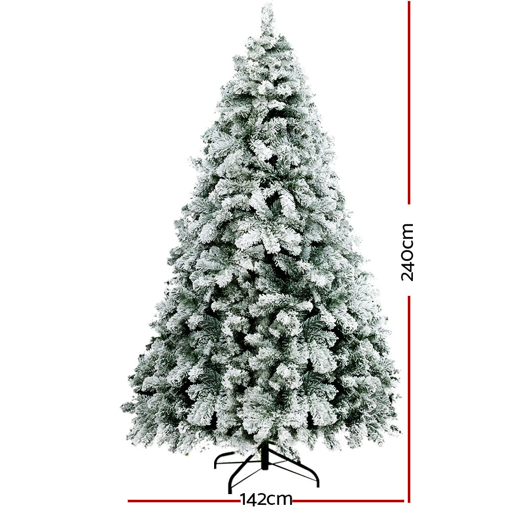 Snowy Christmas Tree 2.4M 8FT Xmas Decorations 859 Tips - image2