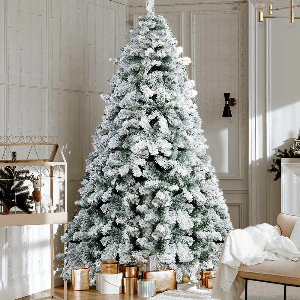 Snowy Christmas Tree 2.4M 8FT Xmas Decorations 859 Tips - image8