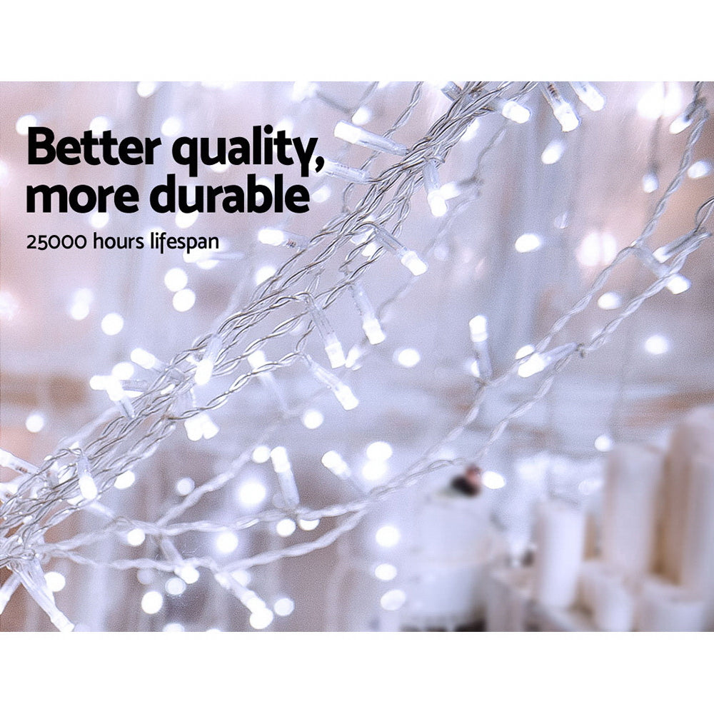 6X3M Christmas Curtain Fairy Lights String 600LED Party Wedding CW - image4